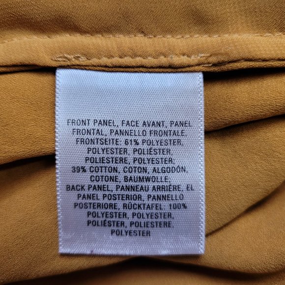 Mustard Yellow Flowery Sleeveless Top Size 0 (XS) - Picture 10 of 11